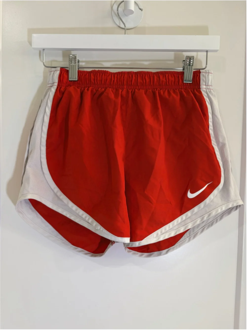 Nike Dri-FIT Red White Laser Focus Athletic Running Shorts Size Small EUC